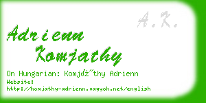 adrienn komjathy business card